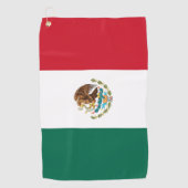 メキシコの国旗 ゴルフタオル (正面)