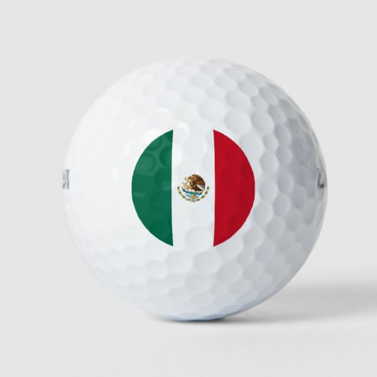 メキシコの国旗 ゴルフボール (正面)