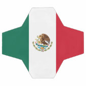 メキシコの国旗 サッカーボール (フラット)