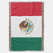 メキシコの国旗 スローブランケット (正面縦)