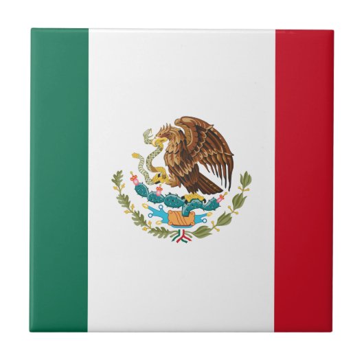 メキシコの国旗 タイル (正面)