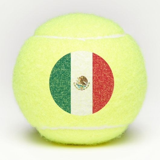 メキシコの国旗 テニスボール (正面)