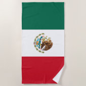 メキシコの国旗 ビーチタオル (正面)