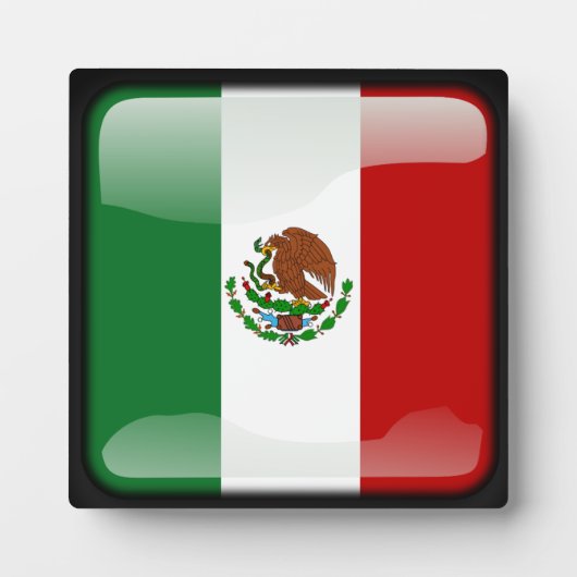 メキシコの国旗 フォトプラーク (正面)