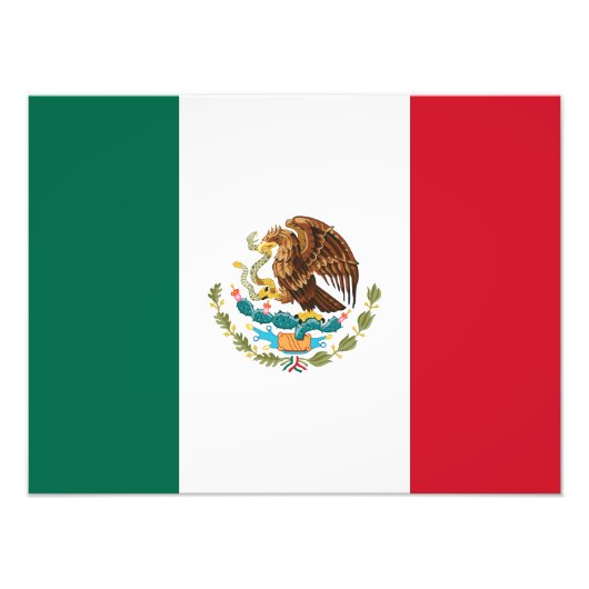 メキシコの国旗 フォトプリント (正面)
