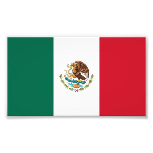 メキシコの国旗 フォトプリント            (正面)