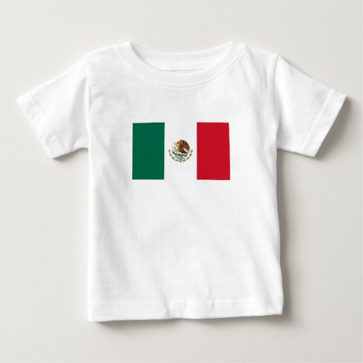 メキシコの国旗 ベビーTシャツ (正面)