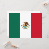メキシコの国旗(メキシコ) カード (正面/裏面インサイチュ)