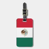 メキシコの国旗 ラゲッジタグ (正面縦)