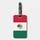 メキシコの国旗 ラゲッジタグ (裏面縦)