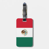 メキシコの国旗 ラゲッジタグ (裏面縦)