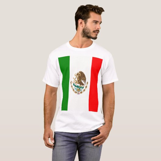 メキシコの国旗 Tシャツ (正面フル)