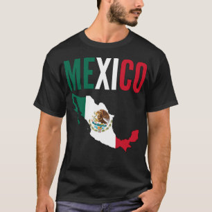 メキシコの国民の地図のTシャツ Tシャツ