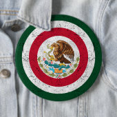 メキシコの国章レトロデザイン 缶バッジ (インサイチュ)