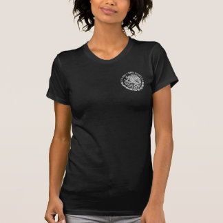 メキシコの国章 LIBREラベル ブラックTシャツ Tシャツ