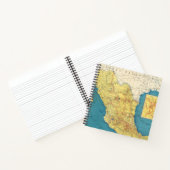 メキシコの国鉄地図 ノートブック (内部)