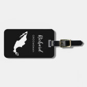 メキシコの地図の荷物タグ、結婚式のパーティーのウェルカムラグ ラゲッジタグ (正面横)