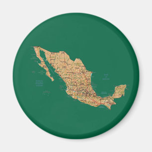 メキシコの地図マグネット マグネット