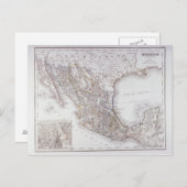 メキシコの地図2 ポストカード (正面/裏面)