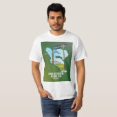 メキシコの地図，カノン・デル・シュミデロ Tシャツ (正面フル)