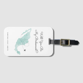 メキシコの地図 |カボ |お前は俺の花嫁のメイドか？ ラゲッジタグ