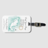 メキシコの地図 |カボ |宛先ウェディング招待状 ラゲッジタグ (正面横)