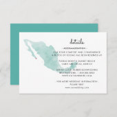 メキシコの地図 |カボ |詳細 エンクロージャーカード (正面/裏面)