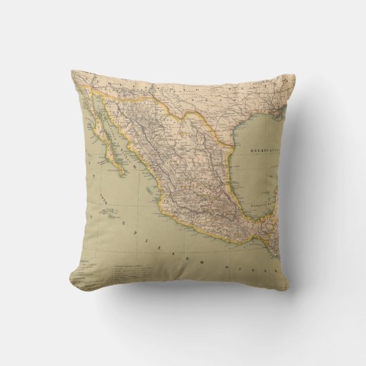 メキシコの地図 クッション (正面)