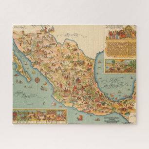 メキシコの地図 ジグソーパズル