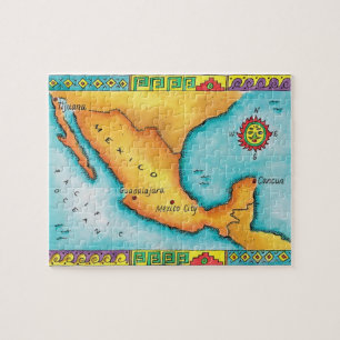 メキシコの地図 ジグソーパズル