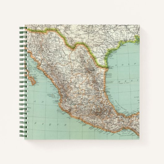 メキシコの地図 ノートブック (正面)