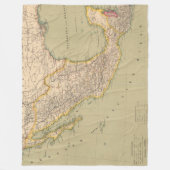 メキシコの地図 フリースブランケット (正面)