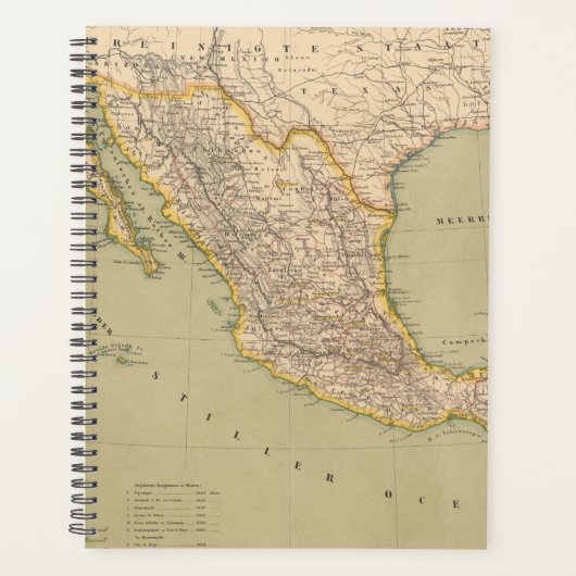 メキシコの地図 プランナー手帳 (正面)
