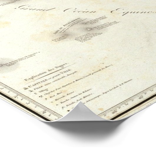 メキシコの地図 ポスター (角)