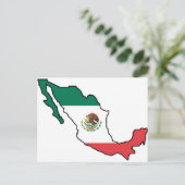 メキシコの地図 ポストカード (スタンド正面)