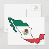 メキシコの地図 ポストカード (正面/裏面)