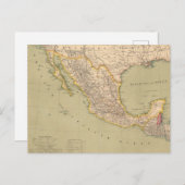 メキシコの地図 ポストカード (正面/裏面)