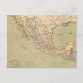 メキシコの地図 ポストカード (正面)