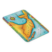 メキシコの地図 マグネット (右側)