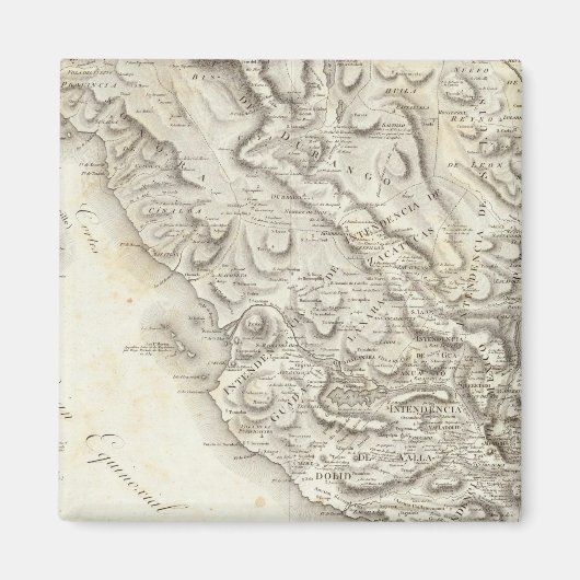 メキシコの地図 マグネット (正面)