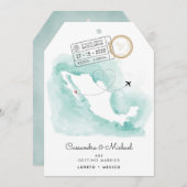 メキシコの地図 |ロレト |行き先結婚式 (正面/裏面)