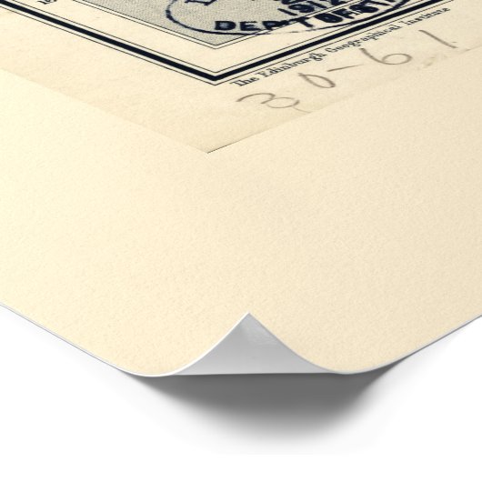 メキシコの地図（1911年） ポスター (角)