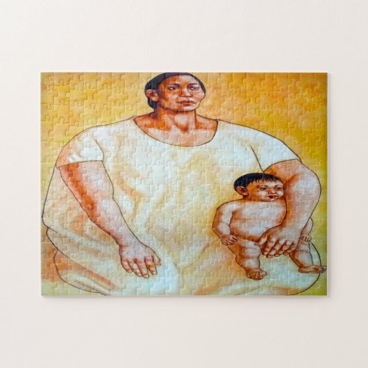 メキシコの壁画。 ジグソーパズル (横)