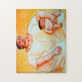 メキシコの壁画。 ジグソーパズル (縦)