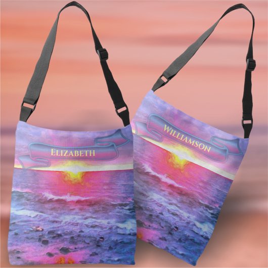 メキシコの夕日0909 クロスボディバッグ