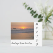 メキシコの夕日 ポストカード (スタンド正面)