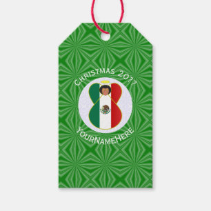 メキシコの天使のクリスマスフラグのオーダーメイド  ギフトタグ