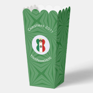メキシコの天使のクリスマスフラグのカスタムポップコーン フェイバーボックス