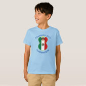 メキシコの天使 ハヌカの旗 名前入りボーイズ Tシャツ (正面フル)