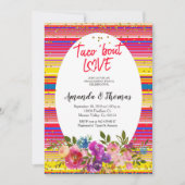 メキシコの婚約パーティ招待状タコアウトラブ 招待状 (正面)